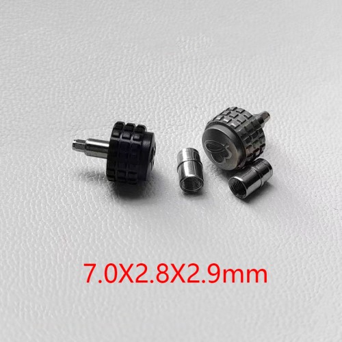 7.0mm Stainless Steel Watch Crown For Breitling Avenger Aftermarket Watch Parts 