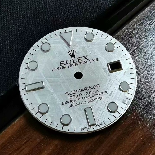 Meteorite Watch Dial For Rolex Submariner 116610 Cal. 3135 Aftermarket Watch Accessories Timepieces 