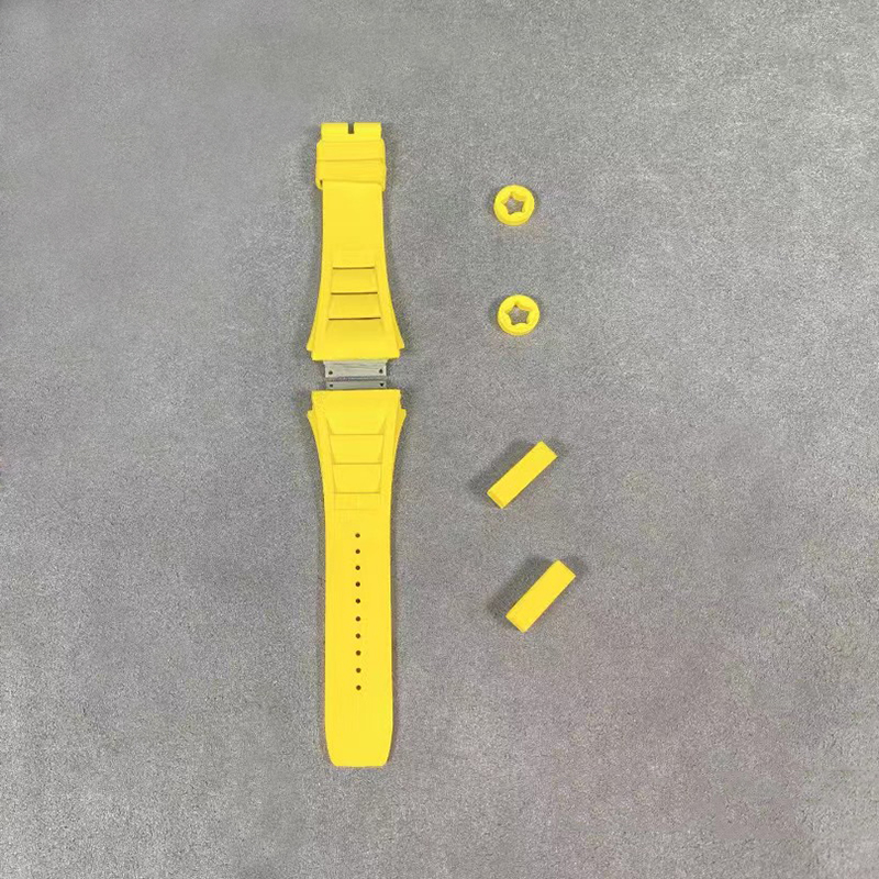 Top Quality Fluorine Rubber Watch Strap For Richard Mille RM30, RM010, RM21, RM55 Aftermarket Watch Parts