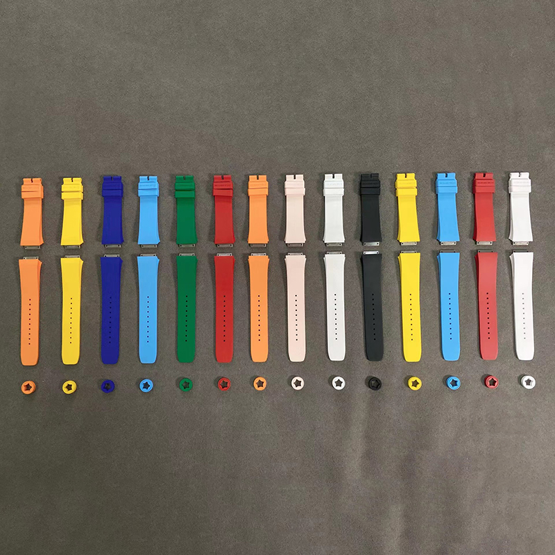 Top Quality Fluorine Rubber Watch Strap For Richard Mille RM30, RM010, RM21, RM55 Aftermarket Watch Parts