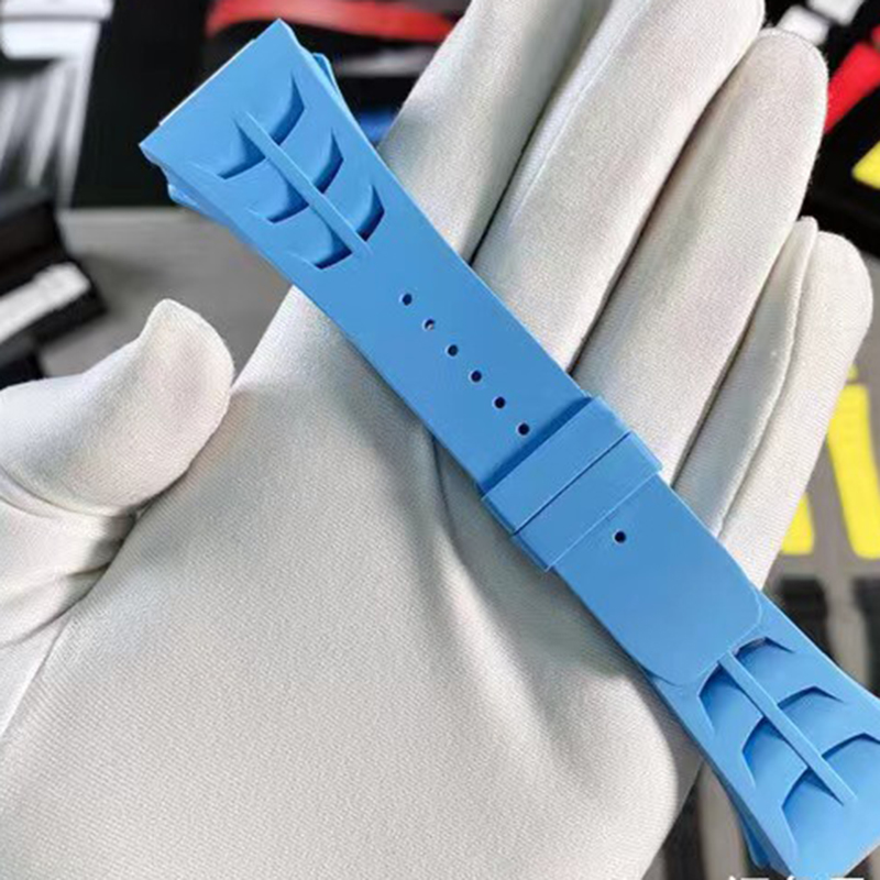 Top Quality Fluorine Rubber Watch Strap For Richard Mille RM30, RM010, RM21, RM55 Aftermarket Watch Parts