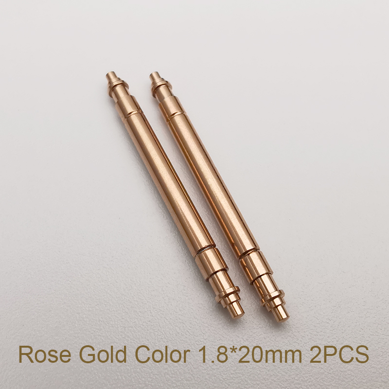 Rose Gold Plating Watch Spring Bars 1.8x20mm For Rolex Daytona Datejust