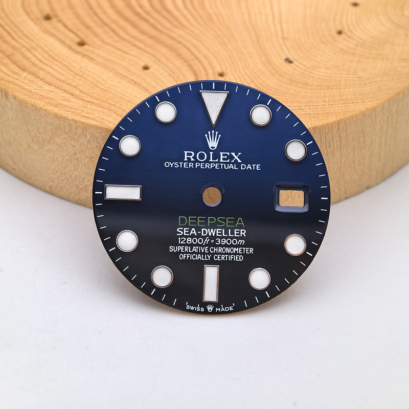 Blue-Black Watch Dial For Rolex DEEPSEA SEA-DWELLER 116660 Cal.3135 Movement Aftermarket Watch Replacement Accessories