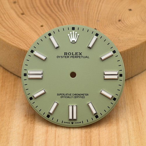 Light Yellow Color Watch Dial For 41mm Rolex Oyster Perpetual 134300 Compatible With 3230 Movement 