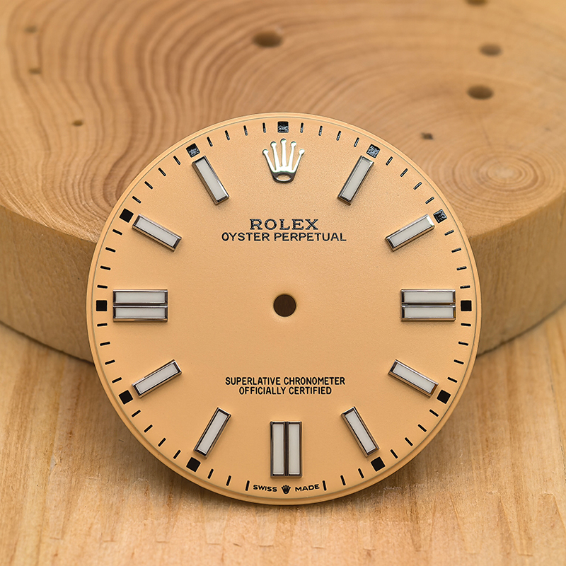 Light Green Color Watch Dial For 41mm Rolex Oyster Perpetual 134300 Compatible With 3230 Movement 