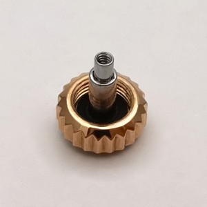 18K Solid Gold Watch Crown 6.0mm For Rolex Datejust Aftermarket Watch Parts