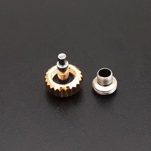 18K Solid Gold Watch Crown 6.0mm For Rolex Datejust Aftermarket Watch Parts 