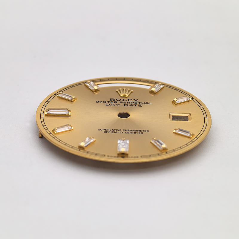 Champagne Watch Dial for Rolex Day-Date 228238-0005 Aftermarket Watch Parts Champagne Watch Dial for Rolex Day-Date 228238-0005 Aftermarket Watch Parts