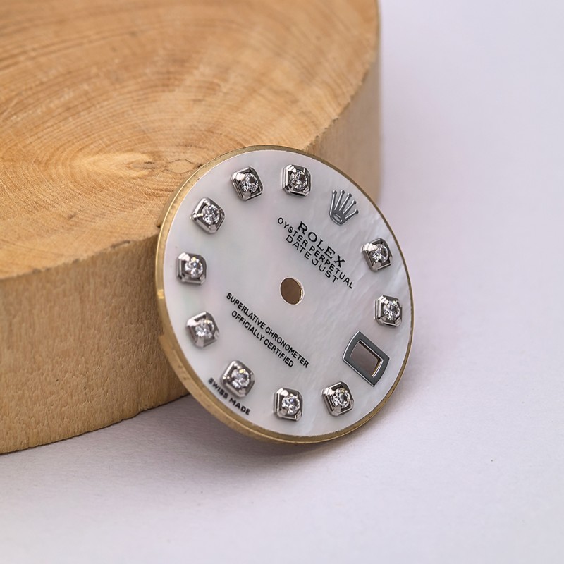 Mother of Pearl Watch Dial For 26mm Rolex Datejust Cal.2135 Movement Aftermarket Watch Parts