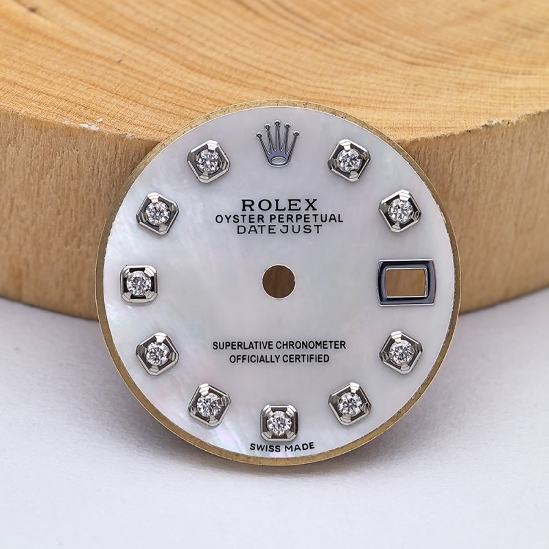 Mother of Pearl Watch Dial For 26mm Rolex Datejust Cal.2135 Movement Aftermarket Watch Parts