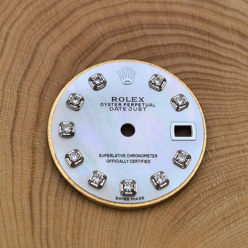 Mother of Pearl Watch Dial For 26mm Rolex Datejust Cal.2135 Movement Aftermarket Watch Parts