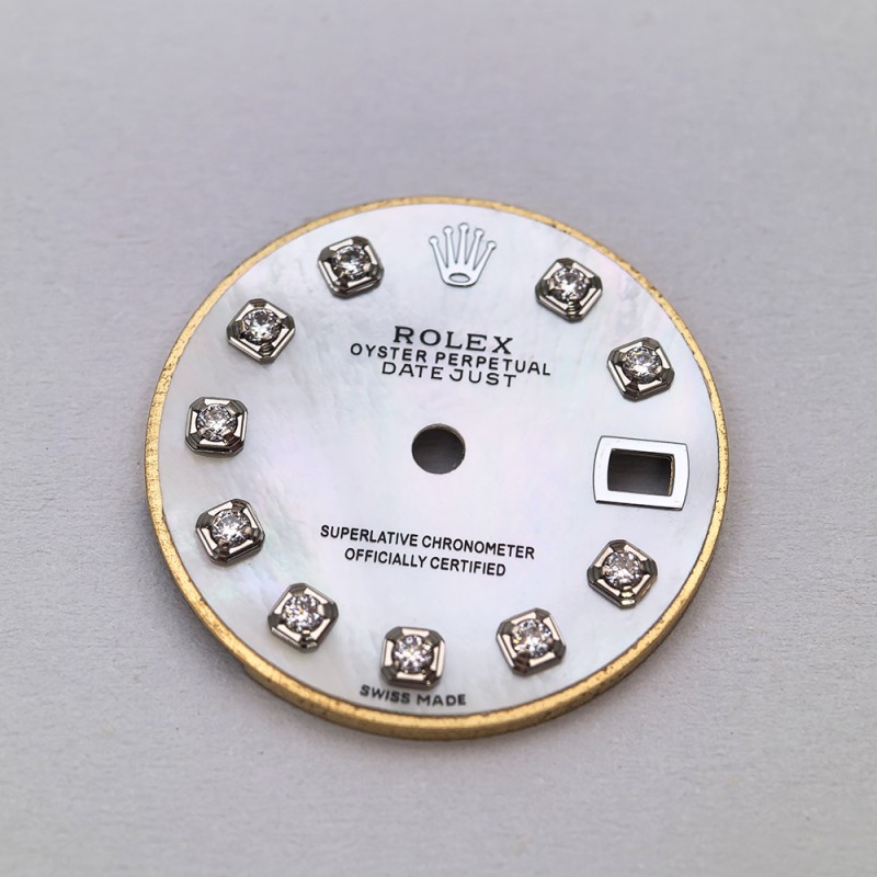 Mother of Pearl Watch Dial For 26mm Rolex Datejust Cal.2135 Movement Aftermarket Watch Parts