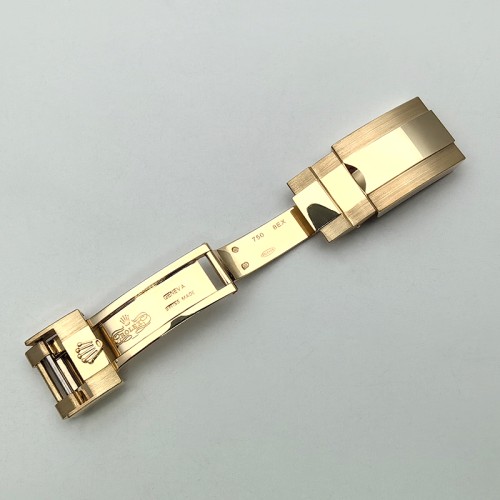 CNC Custom 18K Solid Gold Watch Clasp Buckle For Rolex Daytona Aftermarket Watch Parts 