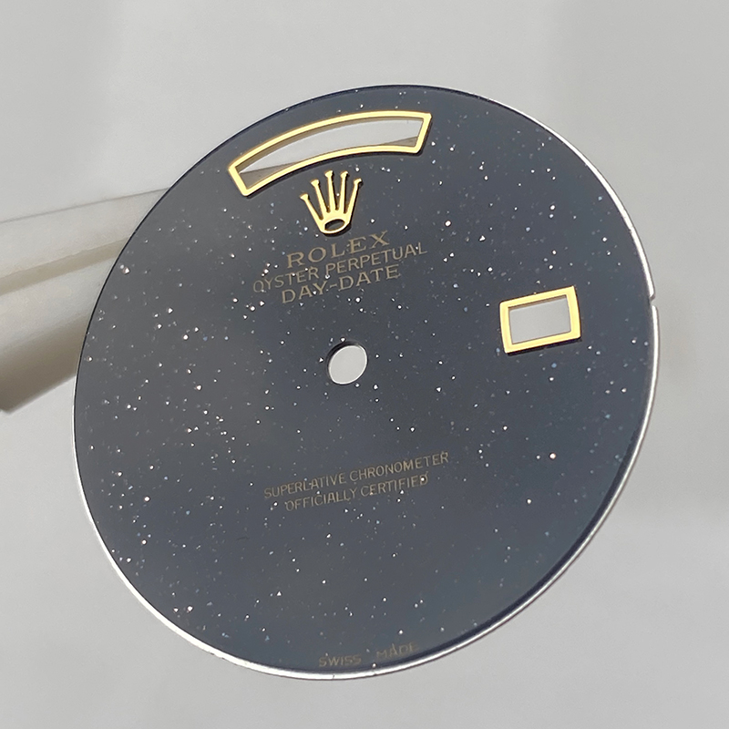 Black Sands Watch Dial for Rolex Day-Date 18238 118238 18038 Cal.3055 Cal.3155 Aftermarket Watch Parts Black Sands Watch Dial for Rolex Day-Date 18238 118238 18038 Cal.3055 Cal.3155 Aftermarket Watch Parts