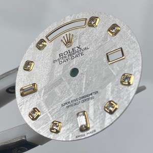 Meteorite Watch Dial for Rolex Day-Date 18238 118238 18038 Cal.3055 Cal.3155 Aftermarket Watch Parts