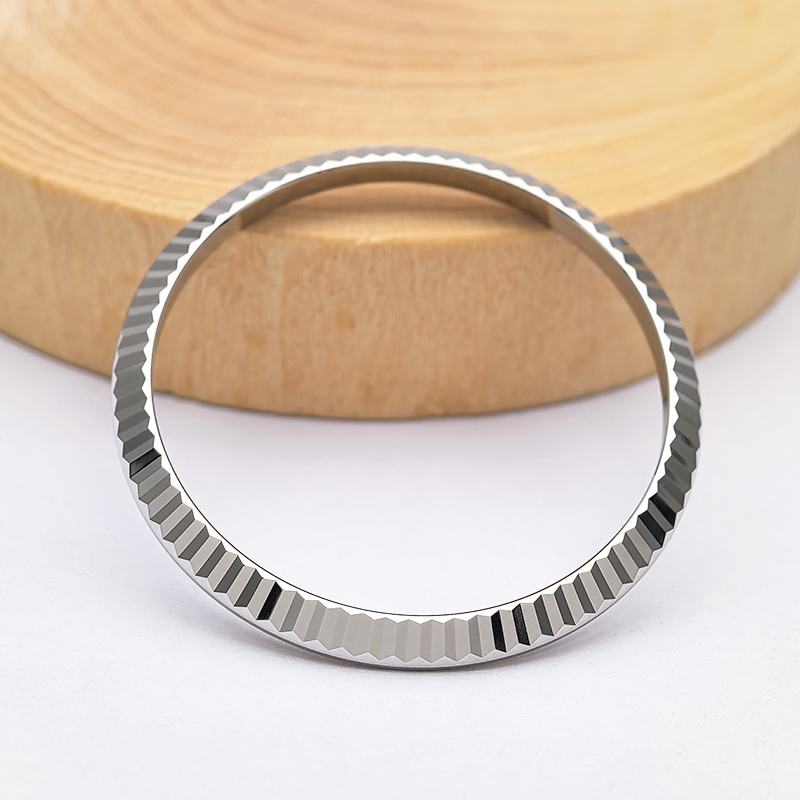 904L Fluted Watch Bezel White Gold Plated For 36mm Rolex DateJust 116234, 126234 Aftermarket Watch Parts 904L Fluted Watch Bezel White Gold Plated For 36mm Rolex DateJust 116234, 126234 Aftermarket Watch Parts