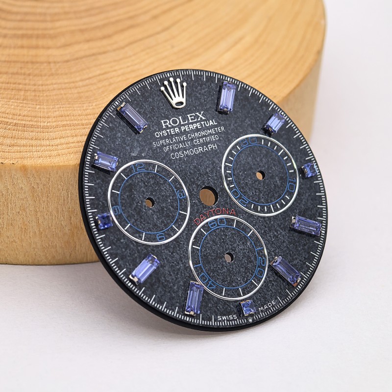 Dark Blue Obsidian Watch Dial For Rolex Daytona 126509 Cal. 4131 Movement Aftermarket Watch Accessories 