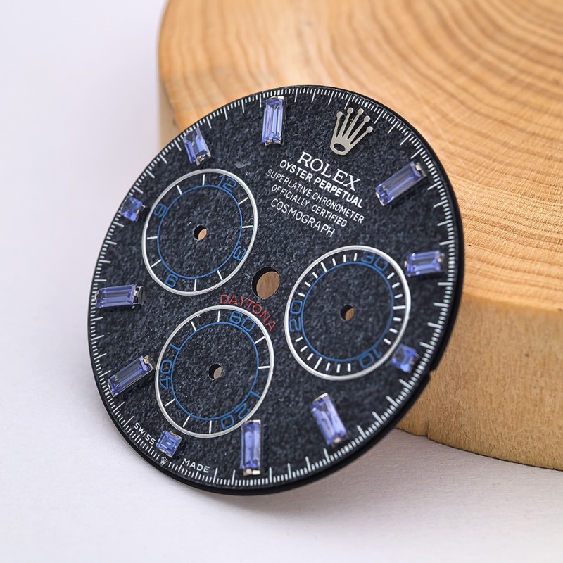 Dark Blue Obsidian Watch Dial For Rolex Daytona 126509 Cal. 4131 Movement Aftermarket Watch Accessories 