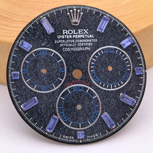 Dark Blue Obsidian Watch Dial For Rolex Daytona 126509 Cal. 4131 Movement Aftermarket Watch Accessories 