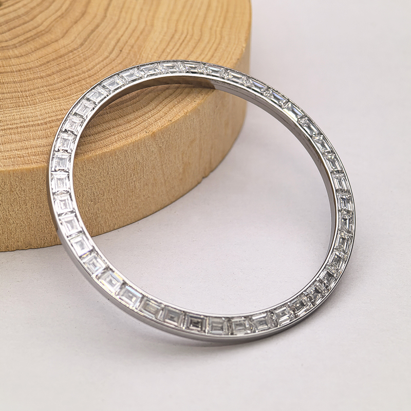 CNC Customized Watch Bezel With Moissanite Diamonds Setting For Rolex 214270 Explorer I Watch Refitting Watch Parts CNC Customized Watch Bezel With Moissanite Diamonds Setting For Rolex 214270 Explorer I Watch Refitting Watch Parts