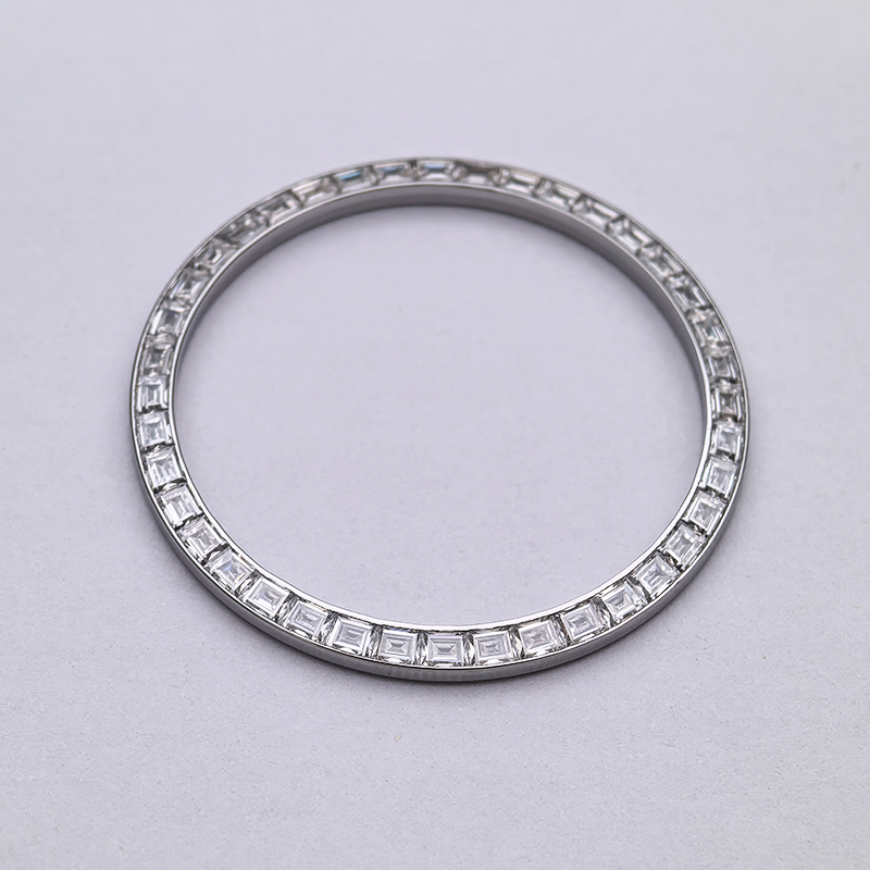 CNC Customized Watch Bezel With Moissanite Diamonds Setting For Rolex 214270 Explorer I Watch Refitting Watch Parts CNC Customized Watch Bezel With Moissanite Diamonds Setting For Rolex 214270 Explorer I Watch Refitting Watch Parts