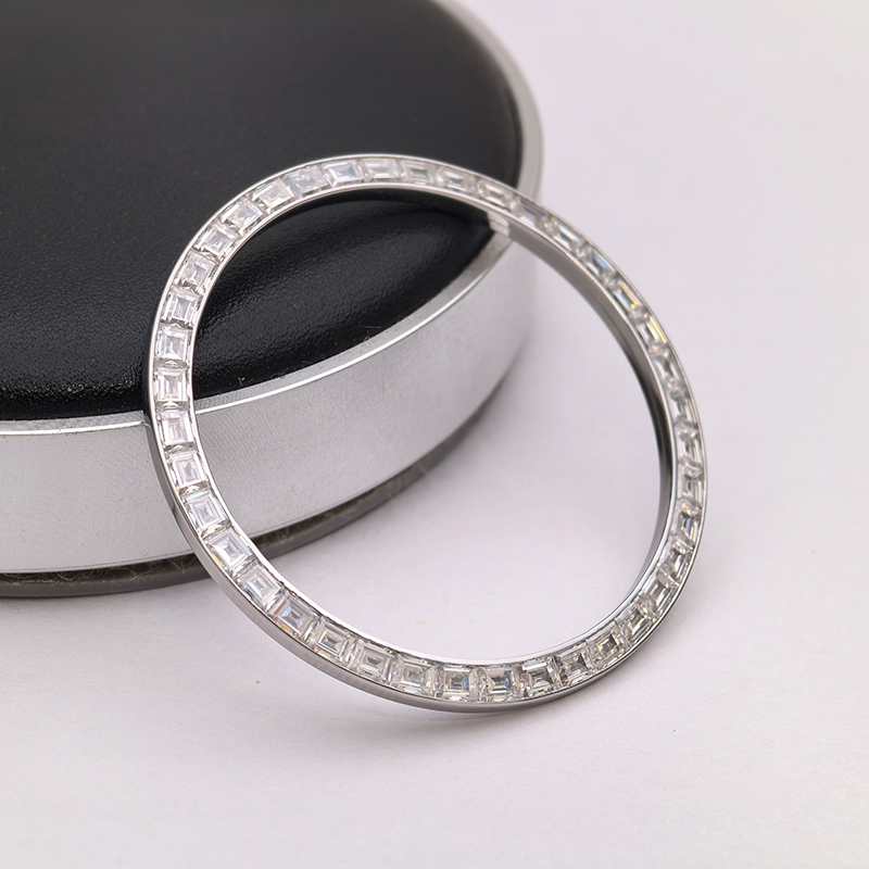 CNC Customized Watch Bezel With Moissanite Diamonds Setting For Rolex 214270 Explorer I Watch Refitting Watch Parts CNC Customized Watch Bezel With Moissanite Diamonds Setting For Rolex 214270 Explorer I Watch Refitting Watch Parts