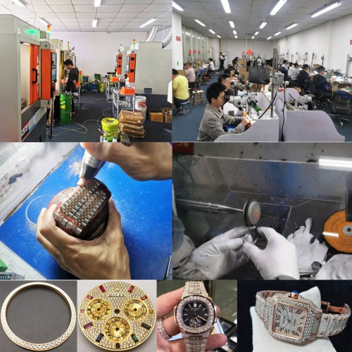 Deposit Payment For Customized Diamond Setting Custom 18K Gold Watch Parts Services 