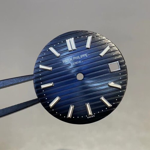 Blue Watch Dial For Patek Philippe Nautalus 5811 Watches Aftermarket Watch Parts 