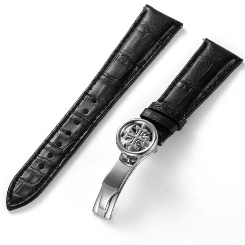 Top American Crocodile Leather Watch Straps for Patek Philippe Watches 6119R Aftermarket Watch Parts 