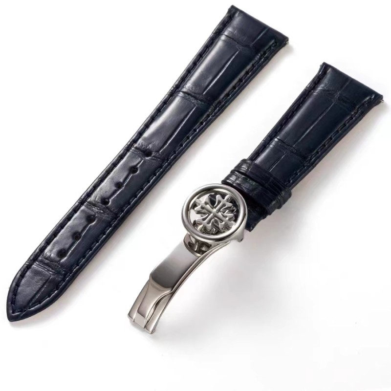 Top American Crocodile Leather Watch Straps for Patek Philippe Watches 6119R Aftermarket Watch Parts 