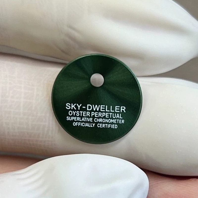 Blue Watch Dial For Rolex Sky-Dweller 336934 Watches Fit 9002 Movement Aftermarket Watch Parts 
